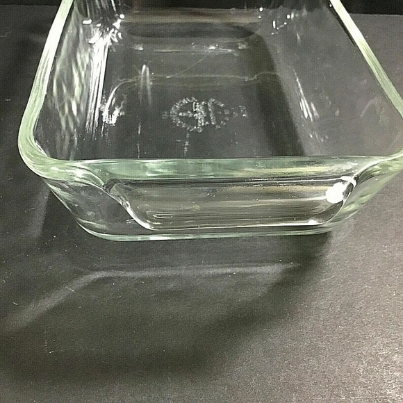 Anchor Hocking Fire-King 1 Quart Clear Bread Baking Loaf Pan #441 Vintage USA - Picture 3 of 5